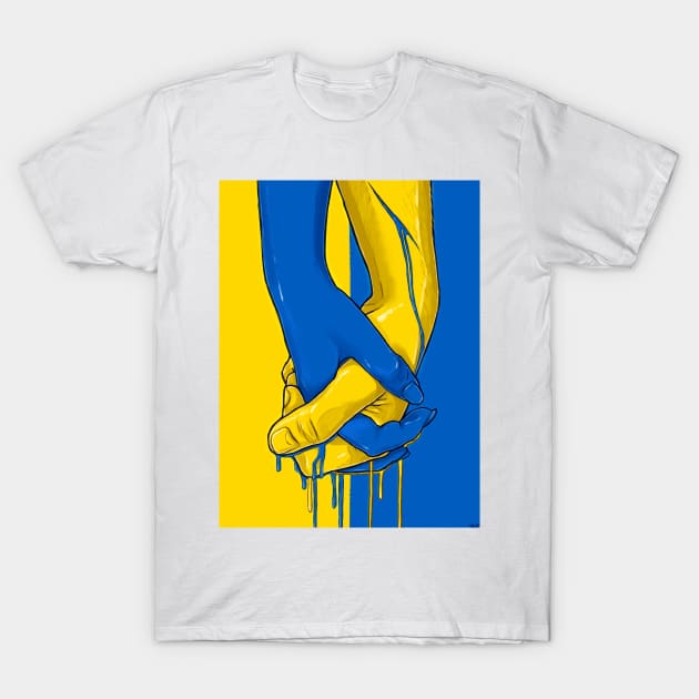 United with Ukraine T-Shirt by PHAZED